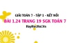Bài 1.24 SGK Toán 7 tập 1 Kết nối tri thức